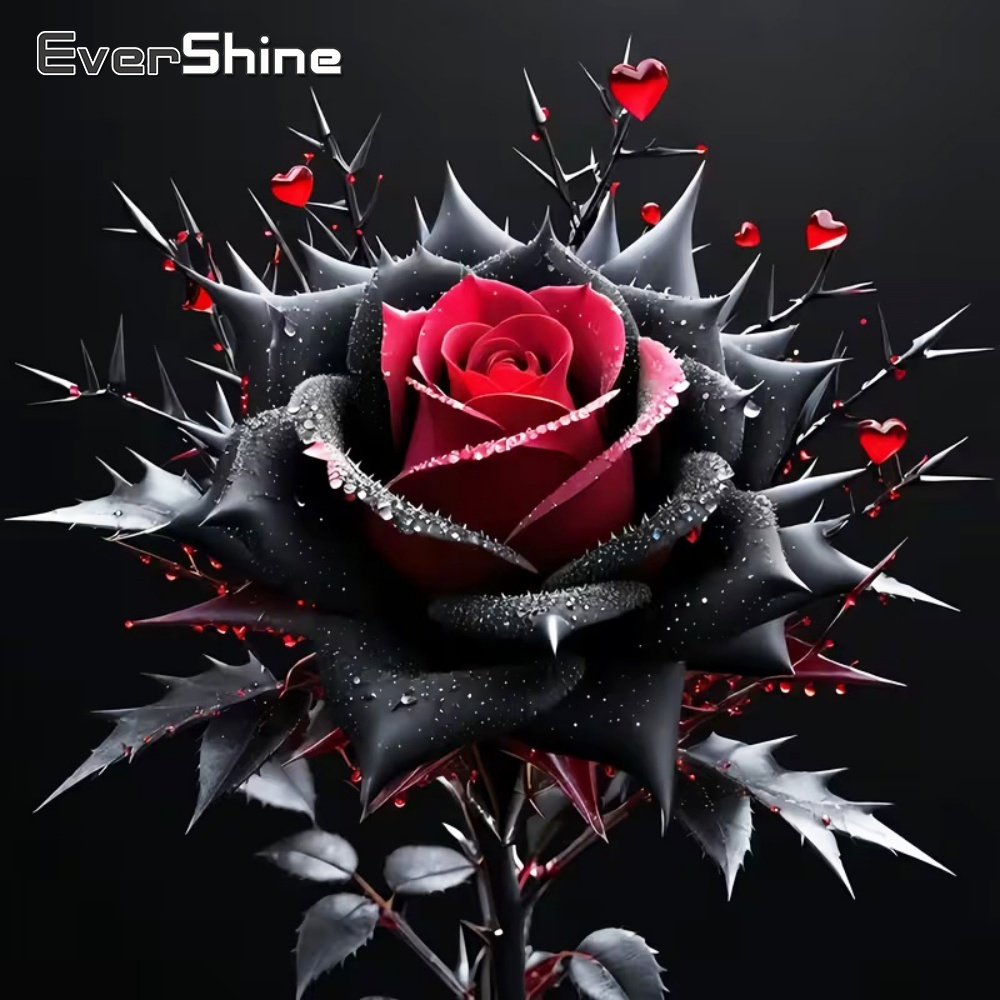 Evershine-pintura de diamante, - Embroidery Rose Stitch reseña y precio