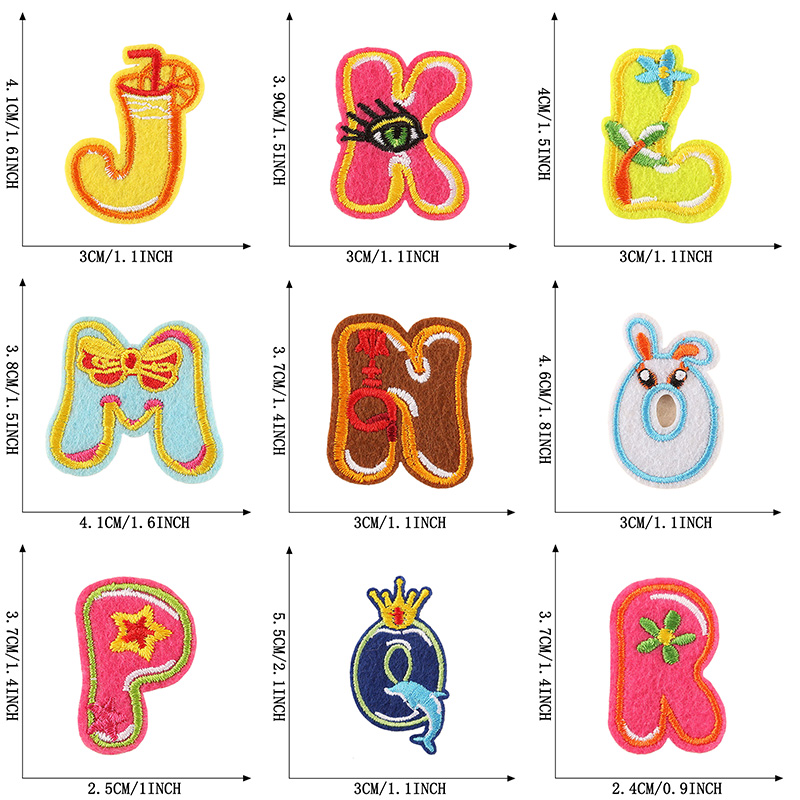 26 uds/juegos a granel parche  - Embroidery Letter M reseña y precio