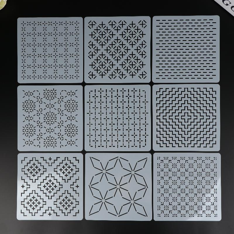 Plantilla de bordado Sashiko,  - Embroidery Tools reseña y precio